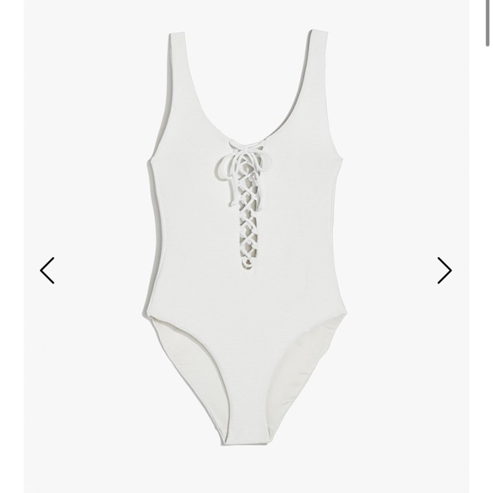 NWT Onia Bridget One Piece Rib Solid Swimsuit